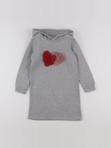 Vertbaudet - robe gris - 5 ans
