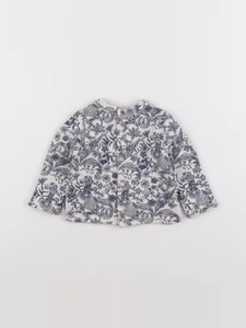IKKS - sweat beige, bleu - 6 mois