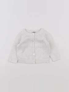 Bonton - gilet blanc - 3 mois