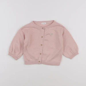 Vertbaudet - gilet rose - 12 mois