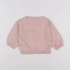 Vertbaudet - gilet rose - 12 mois