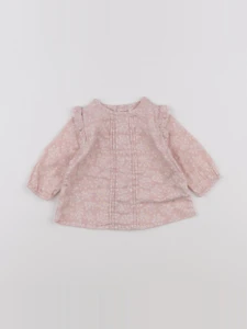 Boutchou - blouse rose - 6 mois