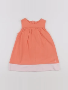 Petit Bateau - robe orange - 12 mois