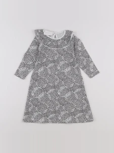 Moumout' - robe blanc, gris - 2 ans