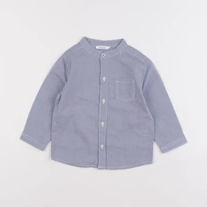 Boutchou - chemise blanc, bleu - 12 mois