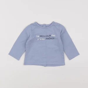 Vertbaudet - tee-shirt bleu - 9 mois