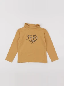 Vertbaudet - sous-pull jaune - 4 ans
