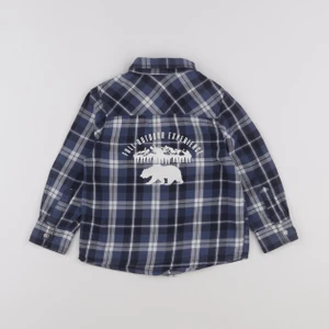 Vertbaudet - chemise blanc, bleu - 4 ans