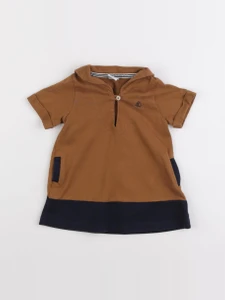 Petit Bateau - robe marron - 6 mois