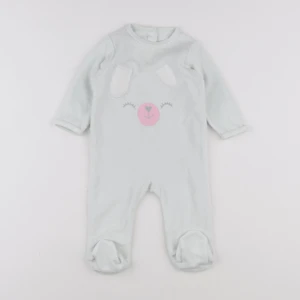 Vertbaudet - pyjama velours vert - 6 mois