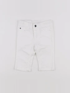 Jacadi - jean blanc - 6 mois