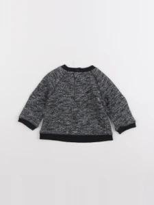 Boutchou - sweat bleu - 6 mois