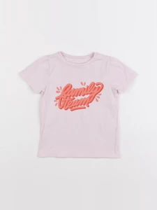 Vertbaudet - tee-shirt rose - 6 mois