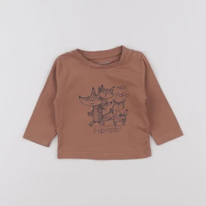 Vertbaudet - tee-shirt marron - 3 mois