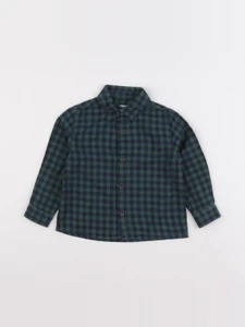 Mango - chemise bleu, vert - 2/3 ans