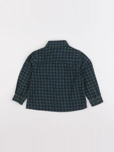 Mango - chemise bleu, vert - 2/3 ans