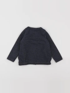 Petit Bateau - sweat bleu, or - 18 mois