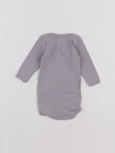 Petit Bateau - body gris - 3 mois
