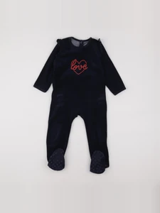 Vertbaudet - pyjama velours bleu - 3 ans