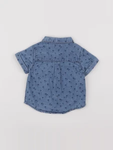 Tape à l'oeil - chemise bleu - 3 mois