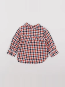 Tape à l'oeil - chemise bleu, orange - 12 mois