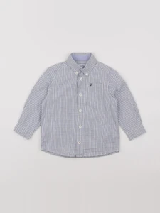 Jacadi - chemise blanc, bleu - 18 mois à 2 ans