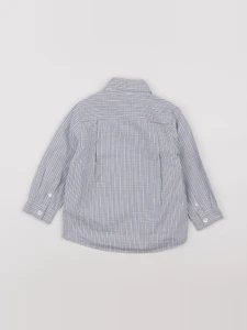 Jacadi - chemise blanc, bleu - 18 mois à 2 ans