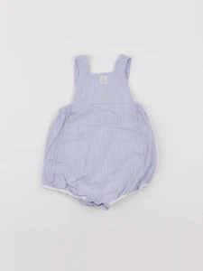Petit Bateau - salopette bleu - 6 mois