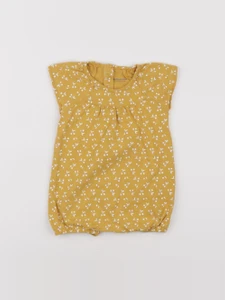 Vertbaudet - combinaison jaune - 12 mois