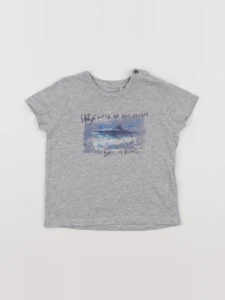 IKKS - tee-shirt gris - 12 mois