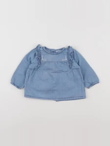 Boutchou - blouse bleu - 6 mois