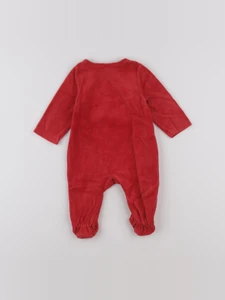 Tape à l'oeil - pyjama velours rouge - 3 mois