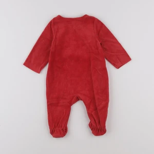 Tape à l'oeil - pyjama velours rouge - 3 mois