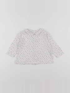Boutchou - polo blanc, multicolore - 12 mois