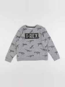Vertbaudet - sweat gris - 8 ans