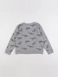 Vertbaudet - sweat gris - 8 ans