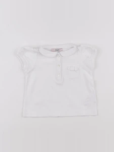 Jacadi - polo blanc - 12 mois