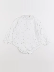 Zara - combinaison blanc - 12/18 mois