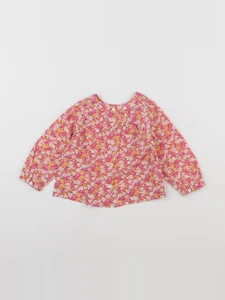 Jacadi - blouse liberty rose, jaune - 12 mois