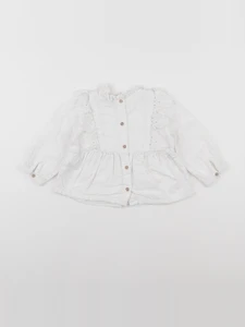 Tape à l'oeil - blouse blanc - 18 mois