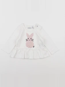 IKKS - tee-shirt blanc, rose - 6 mois