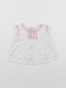 Vertbaudet - blouse blanc - 3 mois
