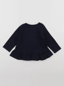 Vertbaudet - tee-shirt bleu, argent - 6 mois