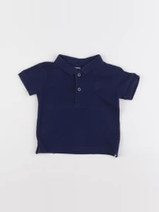 Zara - polo bleu - 6/9 mois