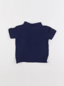 Zara - polo bleu - 6/9 mois
