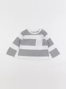 Mango - tee-shirt gris - 6/9 mois