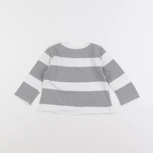 Mango - tee-shirt gris - 6/9 mois