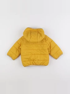 Vertbaudet - doudoune réversible jaune - 9/12 mois