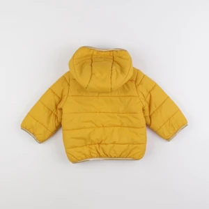 Vertbaudet - doudoune réversible jaune - 9/12 mois