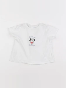 Boutchou - tee-shirt blanc - 9 mois